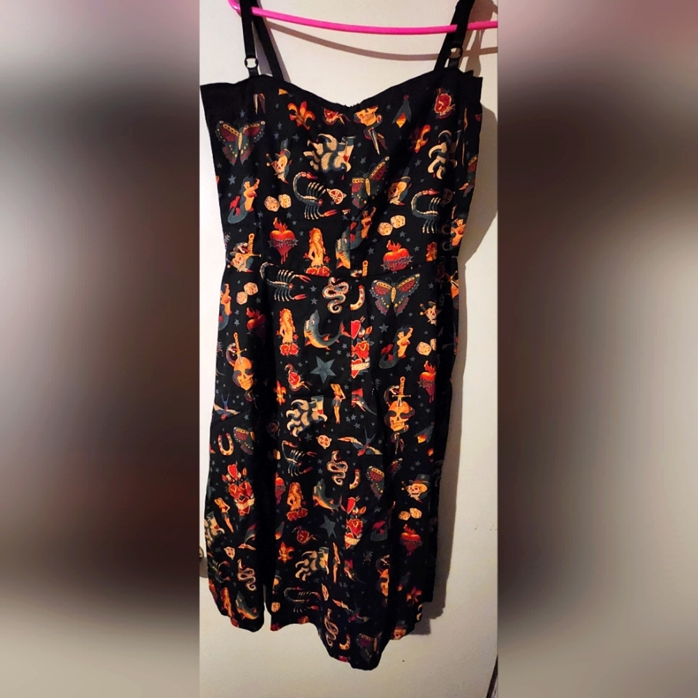 Tattoo rockabilly dress size XL
